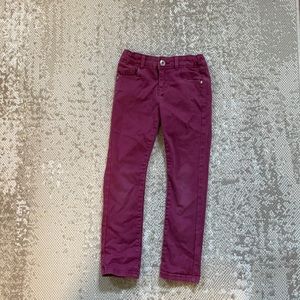 Burgundy Okaidi jeans 5T